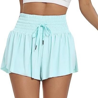 Women's Solid Color Elegant Sports High Waist Shorts - watkins innovators