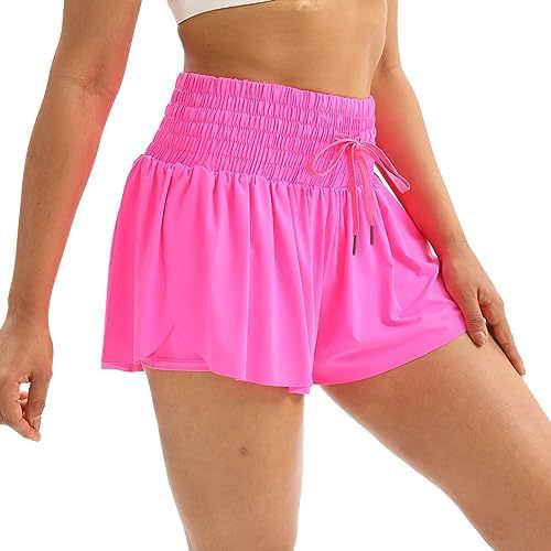 Women's Solid Color Elegant Sports High Waist Shorts - watkins innovators